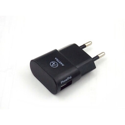 AXXTRA MFI Reiselader Apple Lightning Stecker schwarz